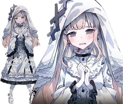 Amazon.co.jp: [fenglei] 「魔法少女ノ魔女裁判」 氷上メルル コスプレ